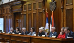 28. januar 2013. Učesnici javnog slušanja o medijskim slobodama (foto: TANJUG)